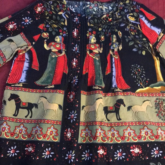 Women’s boho print top - Picture 3 of 10